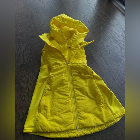lululemon athletica Jackets & Blazers - Lululemon Athletica Yellow Hooded Vest